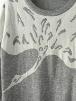 Thumbnail for your product : Choies Gray Swan Graphic Sweater