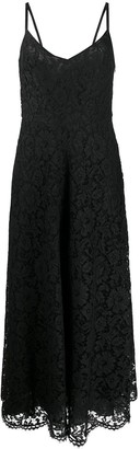 Valentino Long Floral Lace Dress