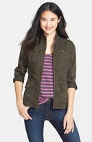 Thumbnail for your product : Caslon Cotton Twill Utility Jacket (Regular & Petite)