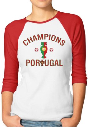 Hera-Boom Women's Portugal Euro 2016 Champions 3/4 Sleeve Baseball Tee Shirt S (2 Colors)