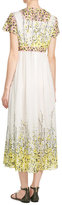 Thumbnail for your product : Giambattista Valli Silk Dress with Embroidered Lace