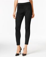 Thumbnail for your product : NY Collection Ponte-Inset Faux-Suede Leggings