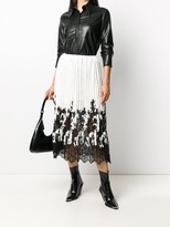 Thumbnail for your product : Ermanno Scervino Floral-Lace Pleated Skirt