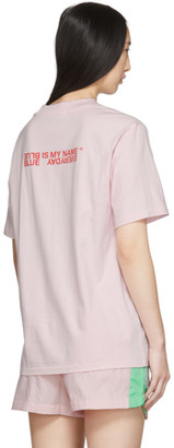 Sjyp Pink Logo T-Shirt