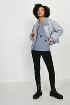 Thumbnail for your product : Coast Diamond Quilted Coat With Fur Trim