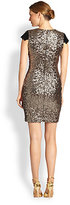 Thumbnail for your product : Badgley Mischka Sequined Cocktail Dress