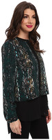 Thumbnail for your product : DKNY DKNYC L/S Chiffon Double Layer Button Thru Blouse