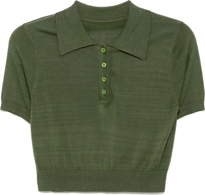 Cynthia Rowley Knitted Polo Top