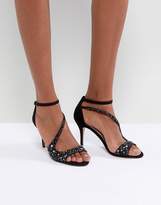 Thumbnail for your product : Carvela Cross Strap Jewelled Heeled Sandal