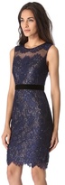 Thumbnail for your product : Notte by Marchesa 3135 Notte by marchesa Lace Dress with Sequin Layer