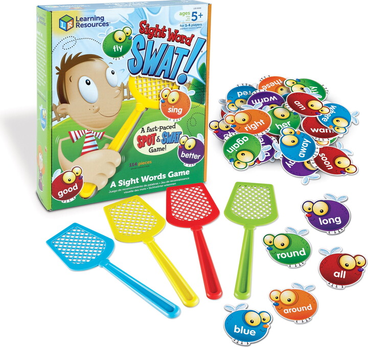 Learning Resources Sight Word Swat a Sight Words Game, Phonics Games, Educational Games, Ages 5+