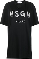 Thumbnail for your product : MSGM logo-print T-shirt dress