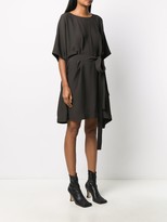 Thumbnail for your product : Rick Owens self-tie draped T-shirt dress