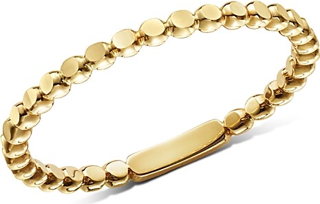 Moon & Meadow 14K Yellow Gold Polished Bead Band