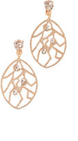 Thumbnail for your product : Oscar de la Renta Crystal Fern Wrap Clip On Earrings