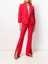 Thumbnail for your product : Derek Lam 10 Crosby Maeve Slit Hem Crosby Cotton Twill Flare Trousers