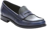 Thumbnail for your product : Prada Baltic And Emerald Saffiano Leather Penny Loafers