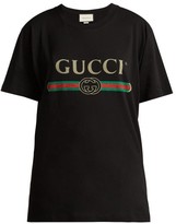 Thumbnail for your product : Gucci Logo-print Cotton T-shirt - Black
