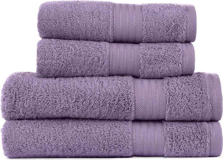Dunelm Lavender Egyptian Cotton 4 Piece Towel Bale Lavender - ShopStyle