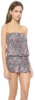 Thumbnail for your product : Shoshanna Electric Garden Strapless Romper