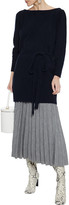 Thumbnail for your product : ALEXACHUNG Open-back Brushed Cotton-blend Cardigan