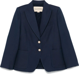 Valentino Garavani Crepe Couture double-breasted blazer