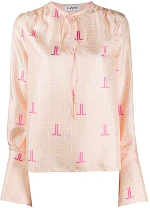 Lanvin JL print blouse