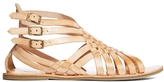 Thumbnail for your product : London Rebel Interweave Detail Leather Flat Sandal