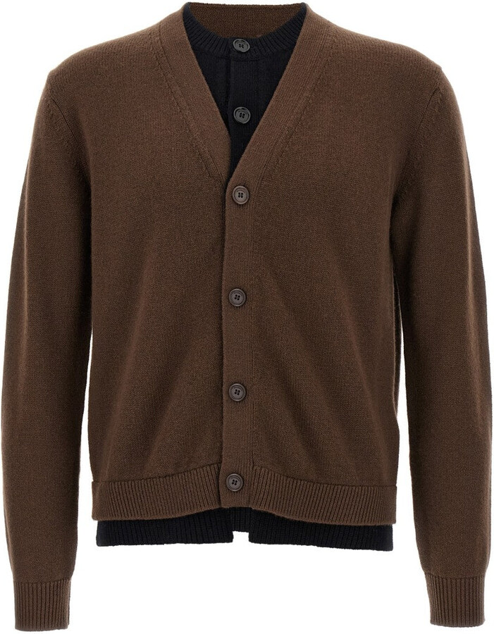 J.W.Anderson 'Contrast Layered' Cardigan