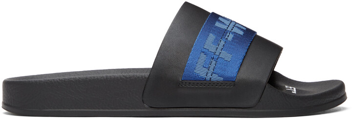 men off white slides