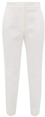 MSGM Tapered Crepe Trousers - Womens - White