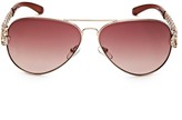 Thumbnail for your product : GUESS Chain-Link Aviator Sunglasses