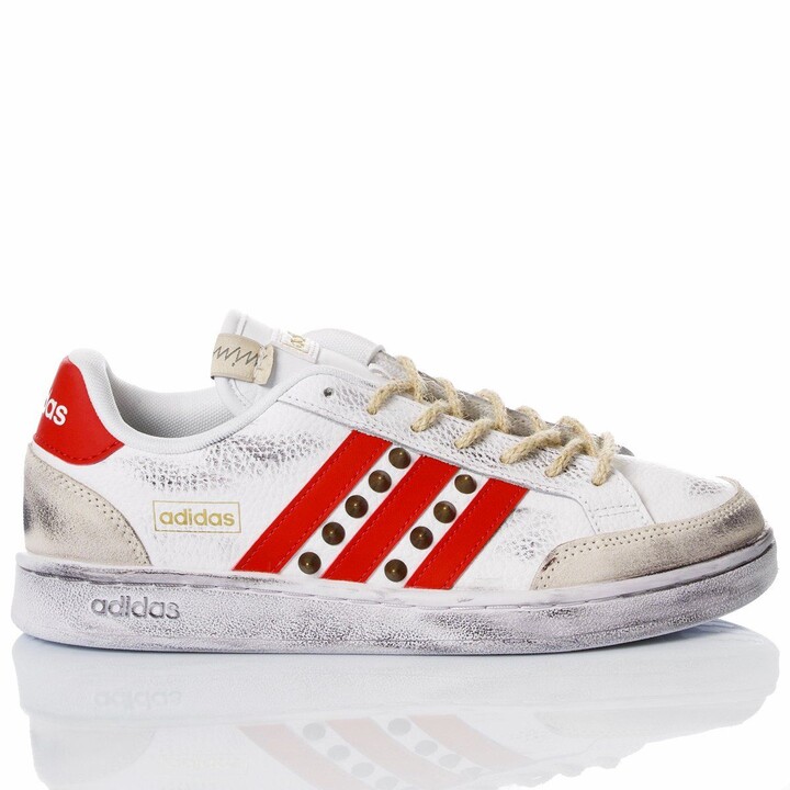 adidas white leather shoes womens