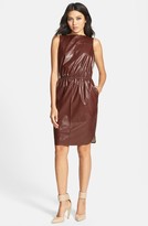 Thumbnail for your product : Leith Cutout Faux Leather Dress