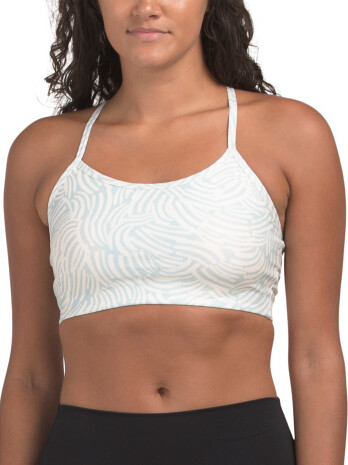 TJMAXX Printed Racerback Sports Bra For Women, Spandex/Polyester