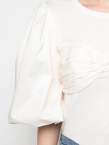 Thumbnail for your product : Johanna Ortiz Idyllio ruched puff-sleeve blouse