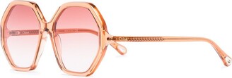 Chloé Sunglasses Esther hexagonal-frame sunglasses