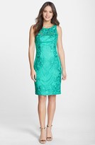 Thumbnail for your product : Sue Wong Embroidered Lace Sheath Dress