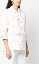 Thumbnail for your product : Cinq à Sept Vera panelled shirt jacket