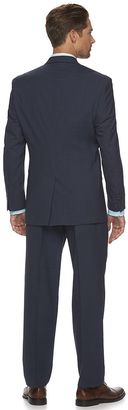 Chaps Men's Classic-Fit Plaid Blue Wool-Blend Performance Suit Jacket