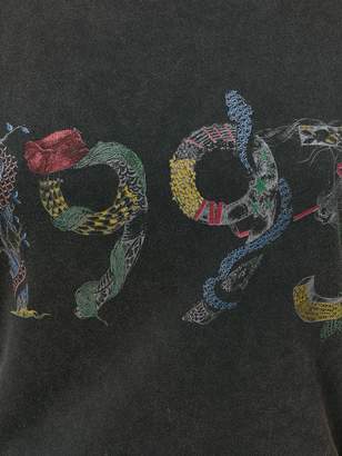 Saint Laurent 1993 snakes print T-shirt