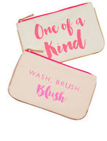 Thumbnail for your product : Oasis Wash brush blush washbag [span class="variation_color_heading"]- Mid Pink[/span]