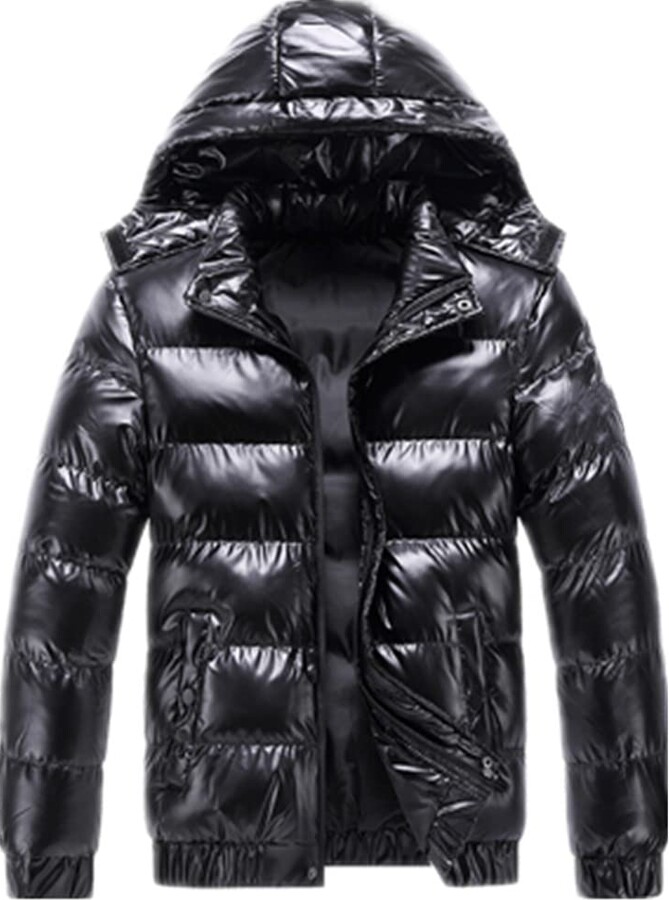 mens shiny bubble jackets