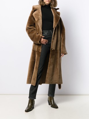 Liska Fur-Trimmed Trench Coat - ShopStyle