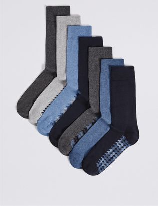 Marks and Spencer 7 Pairs of Cool & FreshfeetTM Cotton Rich Socks