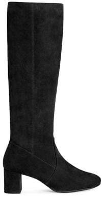 aerosoles black suede boots