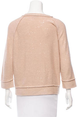 Brunello Cucinelli Sequin-Embellished Cashmere Sweater