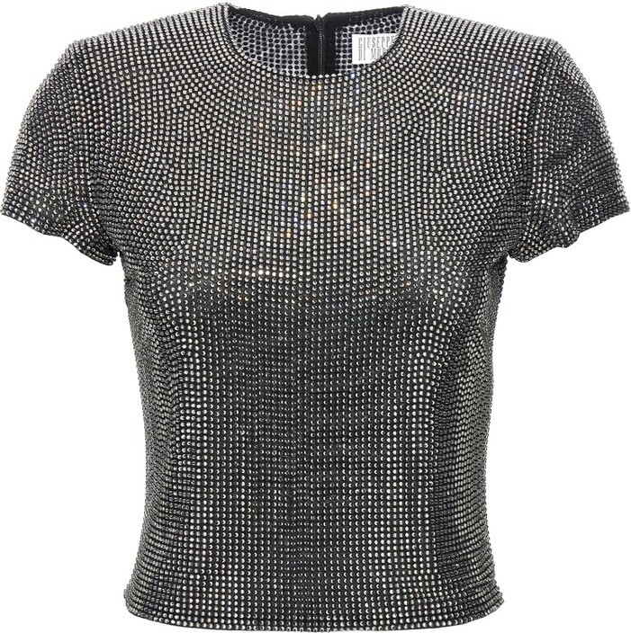 Giuseppe di Morabito Sparkling Rhinestone Top