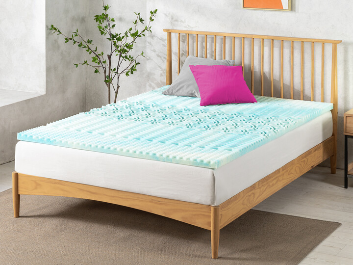 Tulo Gel Memory Foam Zoned Support Mattress Topper
