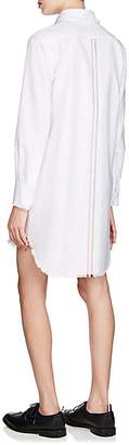 Thom Browne Women's Frayed Cotton Oxford Cloth Shirtdress - White